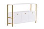 Nordure Solace Consola Blanca y Dorada